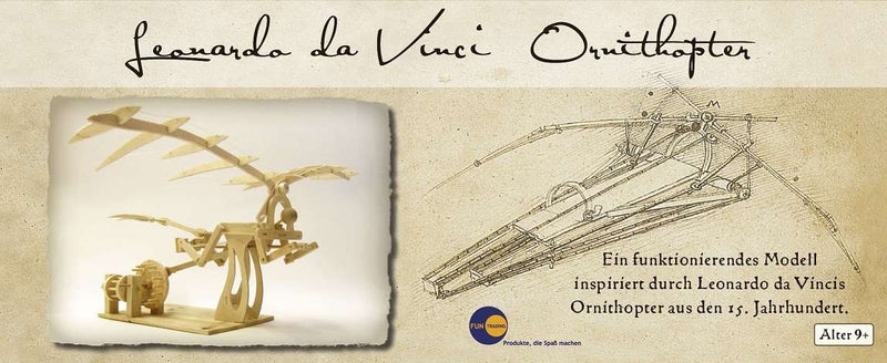 Leonardo Da Vinci - Ornithopter - Houten bouwpakket