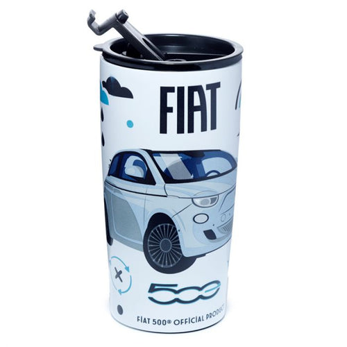 Fiat 500 Thermosfles met thermometer500ml