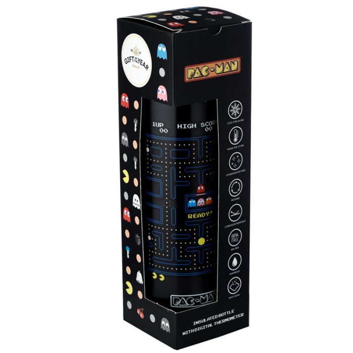 Pac-Man Thermosfles 450ml Thermometer