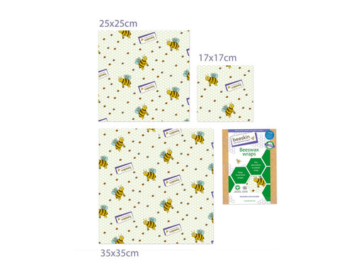 Bijenwasdoeken Set - Small, Medium en Large  - 5 printen