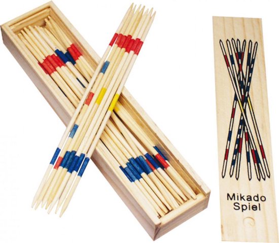 Mikado Spel in houten Kistje